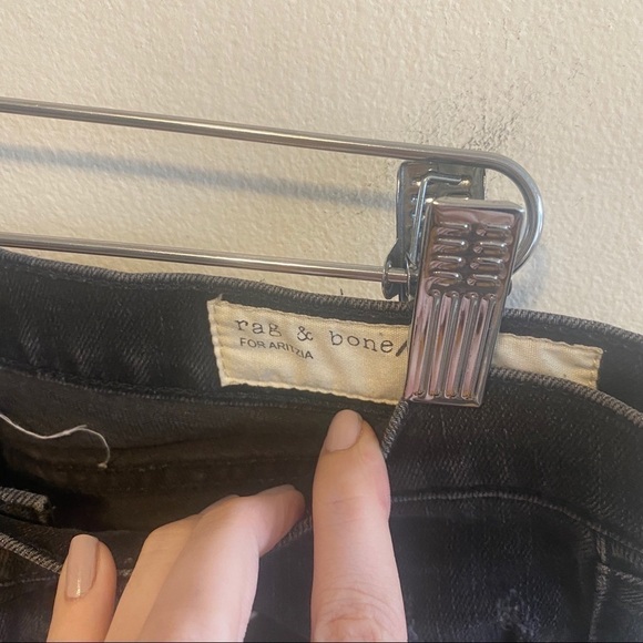 COPY - RAG & BONE Black Distressed Denim Jeans Sz 27 - Picture 5 of 9